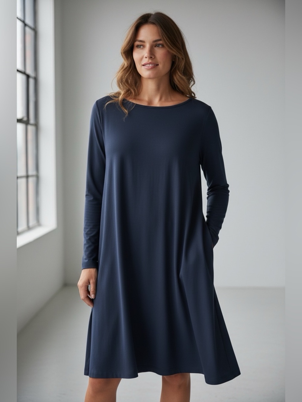 Wool& Rowena Swing Dress Size L NWT